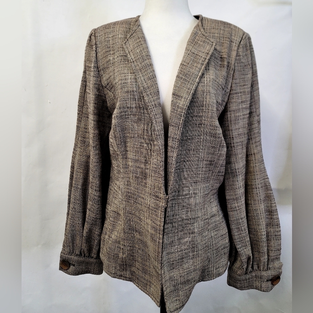 Valentino Linen/Wool Blend Blazer